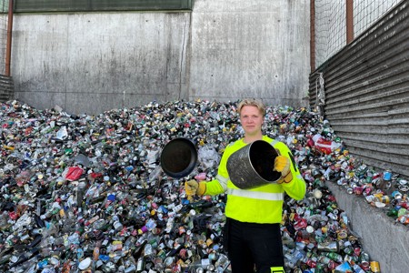 Gjenvinning av glass- og metallemballasje?